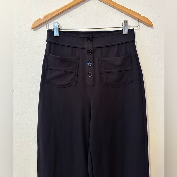 NEW Halara High Waisted Straight Leg Pull-On Pants Pockets Size XS Black - Picture 7 of 13